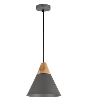 Suspensão Bicones Cinza 22cm