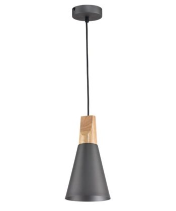Suspensão Bicones Cinza 14cm