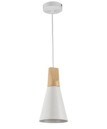 Suspensão Bicones Branco 14cm