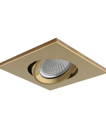 Aro de Embutir Orientável NC1860 Quadrado Dourado