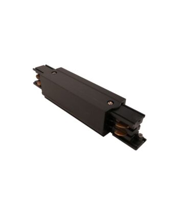Conector Reto Preto para Calha Trifásica