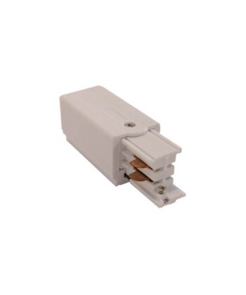 Conector Direita ou Esquerda Branco para Calha Trifásica