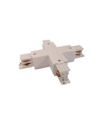 Conector X Branco para Calha Trifásica