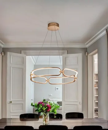 Suspensão Colette Dourado Rosa 60cm