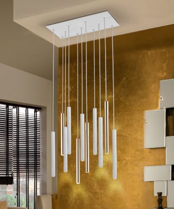 Suspensão Varas Branco e Dourado 11L