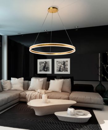 Suspensão Helia Ouro 100cm