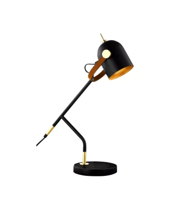 Candeeiro Secretária Adame Preto e Dourado