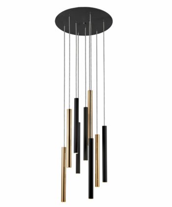 Suspensão Varas Preto e Dourado 9L