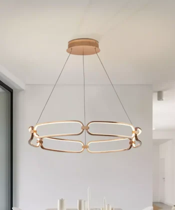 Suspensão Colette Dourado Rosa 80cm