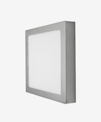 Painel LED Saliente Quadrado Níquel 17cm