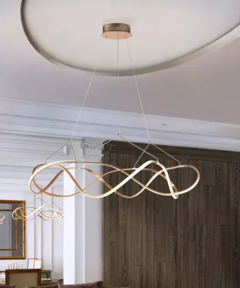 Suspensão Molly Dourado Rosa 110cm