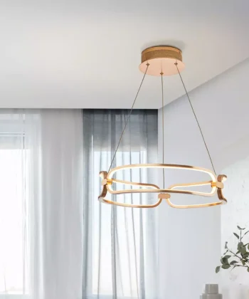 Suspensão Colette Dourado Rosa 47cm