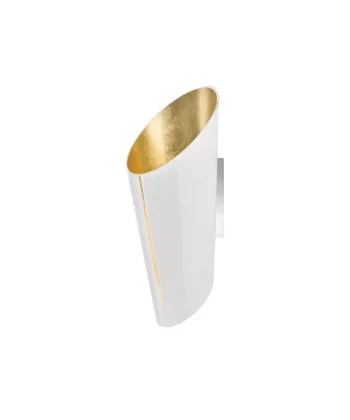 Aplique Madeira Branco e Dourado