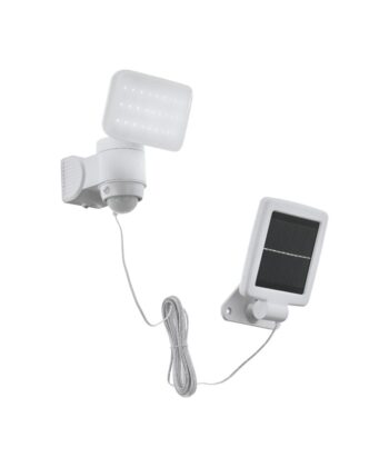 Aplique Solar Casabas Branco com Sensor