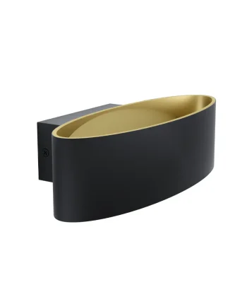 Aplique Maccacari Preto e Dourado
