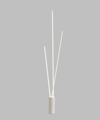 Candeeiro de Pé Vertical Branco 3L