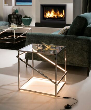 Mesa de Apoio Moonlight Cromada 52cm