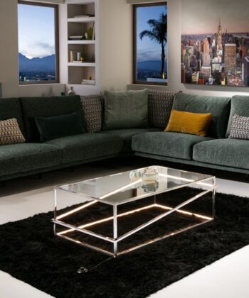Mesa de Centro Moonlight Cromado 110cm