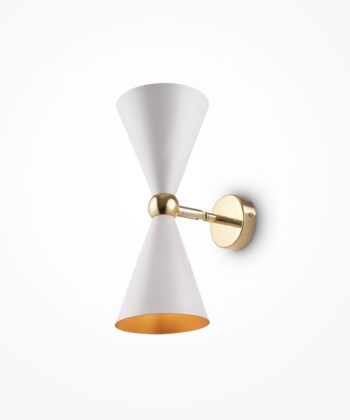 Aplique Vesper Branco e Dourado 2L