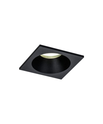 Aro de Embutir Comfort IP Quadrado Preto