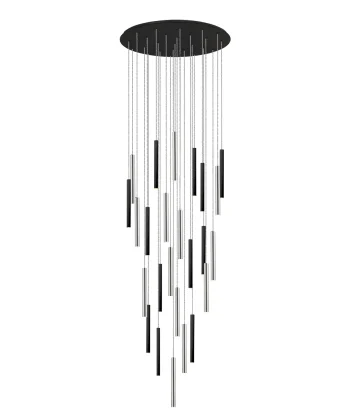 Suspensão Varas Preto e Cromado 25L