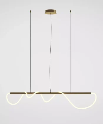 Suspensão Tau Dourado 140cm
