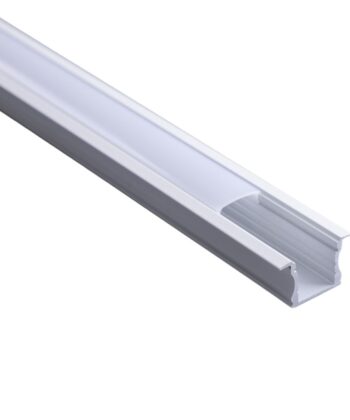 Perfil 2m Branco p/ Fita LED c/ Difusor Fosco 17.3x15.3mm