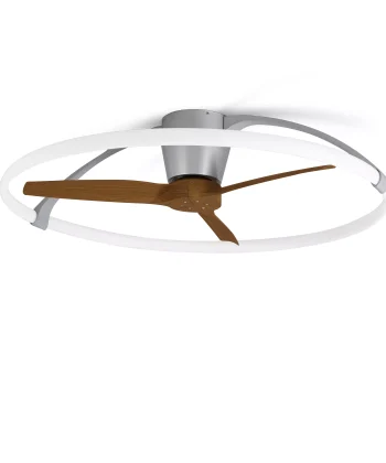 Ventilador Nepal Nogueira e Prata
