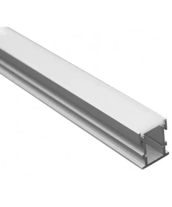 Perfil Pavimento 2m p/ Fita LED c/ Difusor Fosco 26x21.3mm