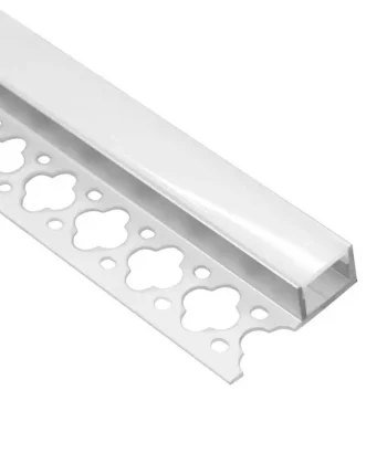 Perfil Cerâmico 2m p/ Fita LED c/ Difusor Fosco 35x11mm
