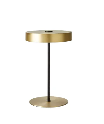 Candeeiro de Mesa Ambor Preto e Dourado