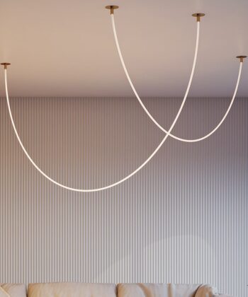 Suspensão Tau Dourado 400cm