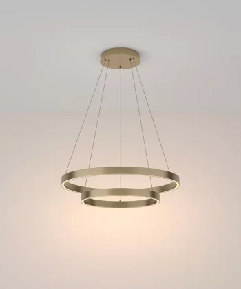 Suspensão Rim Dourado 60cm 2L