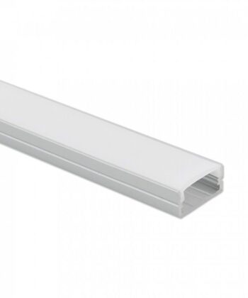 Perfil 2m p/ Fita LED c/ Difusor Fosco 14x6mm