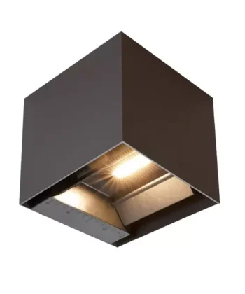 Aplique Solar Quadrado Castanho com Sensor