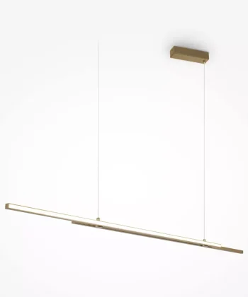 Suspensão Halo Linear Dourado Mate
