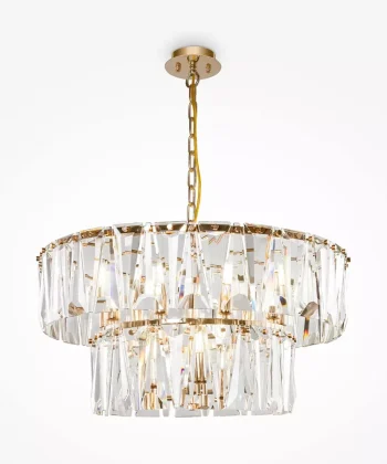 Suspensão Puntes Dourado e Cristal 12L