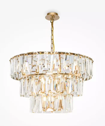 Suspensão Puntes Dourado e Cristal 18L