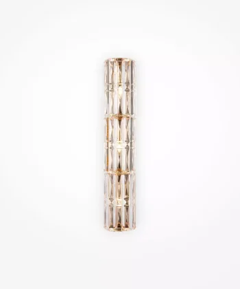 Aplique Facet Cristal e Dourado 3L