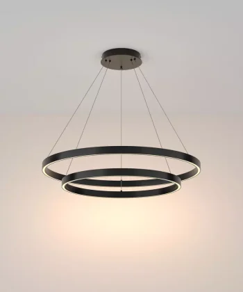 Suspensão Rim Preto Mate 80cm 2L