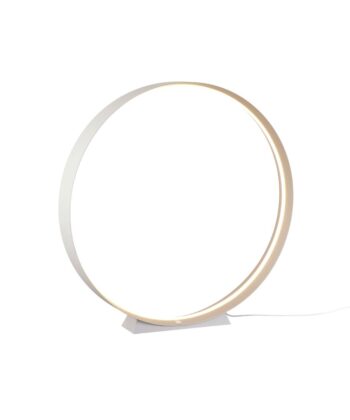 Candeeiro de Pé Loop Redondo Branco
