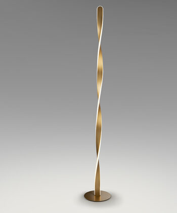 Candeeiro de Pé Twist Dourado
