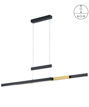 Suspensão Trajan Preto e Dourado
