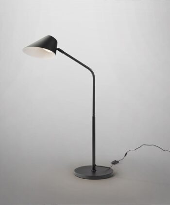 Candeeiro de Mesa Esino Preto com Comando