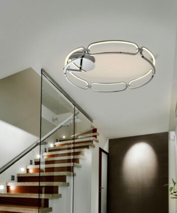 Plafon Colette Cromado 80cm